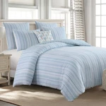Boracay Stripe Muslin Full/queen Duvet Cover Set - Levtex Home. Fixed Price $119.99.