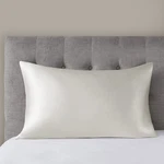 Madison Park Casual Mulberry Silk Pillowcase With Ivory Finish MP21-7271, Queen. Fixed Price $65.99.