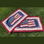 SET/2 Sonoma Life Style Kohl's Pillow Cases Covers Shams Patriotic 24 X 40" King. Fixed Price $28.95.