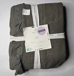 Docofil Queen Waffle Weave Coverlet Raw Edge Double Ruffled Portugal. Fixed Price $112.46.