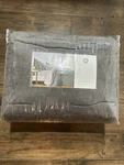 New Hotel Collection Reversible Chenille Charcoal Gray Full/queen Coverlet Set. Fixed Price $159.79.