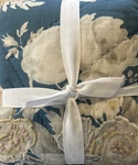 Pottery Barn Bethany Floral Embroidered Reversible King Shams SET/2 Sample New. Fixed Price $98.00.