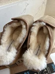 Vermont Country Store Sheepskin Slippers Adjustable Scuffs Size Rn 78138. Fixed Price $29.99.