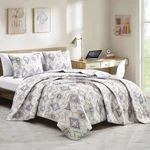 Reversible 3-PIECE Geometric Aztec Quilted Bedspread Set With Pillow Shams. Fixed Price $92.00.