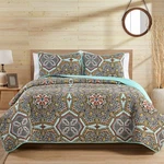 Vcny Home King Quilt Set, 5-PIECE Lightweight Reversible Medallion Se.... Fixed Price $39.30.