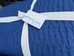 Pottery Barn Pickstitch Pick-stitch Full Queen Quilt Capri Blue 2 Standard Shams. Fixed Price $159.99.