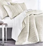 Hotel Collection Queen Coverlet Set Ivory Velvet Stripe Luxury Bedding Nwt. Fixed Price $171.99.