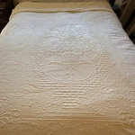 Bates Maine Heritage Weavers Twin Abigail Adams Bedspread Usa Cream. Fixed Price $49.00.