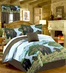 Black Bear Cubs Comforter Set Sheet Rustic Cabin Lodge Pillow Not Included. Fixed Price $69.99.