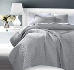 Hiend Accents Anna Diamond Super King Quilted Coverlet Gray,. Fixed Price $100.00.