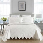 3PCS 100% Cotton Oversized Bedspread Set Coverlet Lightweight Quilt Tk. Fixed Price $189.99.