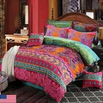 Etdiffe Boho King Size Comforter Set 3PC Colorful Bohemian Chic Soft Bedding. Fixed Price $84.77.