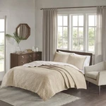 Madison Park Cambay Khaki Queen Reversible Quilted 3-PIECE Coverlet Set. Fixed Price $39.00.