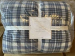 Pottery Barn Teen Julian Plaid Quilt Full/queen Blues New W/tags. Fixed Price $133.95.