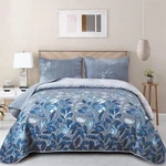 Wongs Floral Botanical Leaves Gradient Bedspread Coverlet Quilt Set Queen King. Fixed Price $52.21.