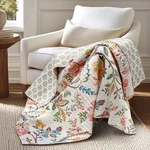 Maileen Dusty Rose Quilted Throw - Levtex Home. Fixed Price $54.99.