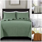 Chezmoi Collection Roswell 3-PIECE Cotton Quilt Set Geometric Stitched Bedspread. Fixed Price $87.99.