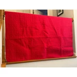 Tommy Hilfiger Red Twin Quilt Stitching Preppy Americana Bedding 64 X 80. Fixed Price $62.00.