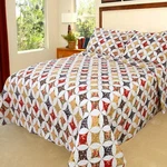 New Lavish Home 3-PIECE Cassandra Printed Quilt Set King. Fixed Price $69.00.