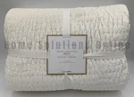 Pottery Barn Teen Velvet Pick-stitch Quilt Ivory Full Queen #U1089B. Fixed Price $160.99.