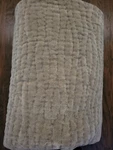 Pottery Barn Washed Velvet Handcrafted Quilt F/q Taupe. Fixed Price $189.00.