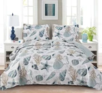 Summer Beach Bedspreads Seashell Conch Coverlet Twin SIZE,3PCS Lightwei. Fixed Price $46.01.