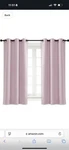 Nicetown Light Filtering Baby Pink Curtain Panels 1 34 63 New Pack. Fixed Price $10.00.