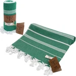 Smyrna Original Turkish Cotton Beach Towel 100% Green 3' Ft X 6' New. Fixed Price $13.99.