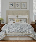 Southern Living Somerset King Quilt Mini 3PC Blue Multi Floral $249 Nwt. Fixed Price $109.95.