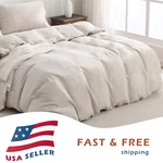 100% Pure Linen Duvet Cover 3 Pcs Set European Flax 2 Pillowcases. Fixed Price $157.49.