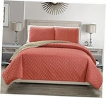 Kinglinen Embossed Geometric Reversible Bedspread/quilt/coverlet With Sham Set. Fixed Price $39.76.