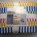 New Room Essentials Satin Quilt Full/queen Colorful Checkered Pattern. Fixed Price $42.99.