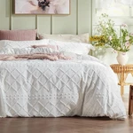 Bedsure Boho Duvet Cover Bedding Set Shabby Chic White California King. Fixed Price $29.99.