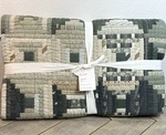 Pottery Barn Jaxson Reversible Quilt Full /queen Loden Green Patchwork Bedding. Fixed Price $249.00.