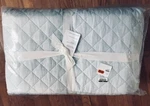 Pottery Barn Belgian Flax Quilt Blue Frost King 2 Shams Diamond 3PC New. Fixed Price $264.75.