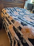 Lush Decor Amara Watercolor Rose Quilt 92"H X 88"W Comforter Coverlet Blanket. Fixed Price $95.00.