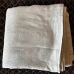 Citizenry Linen Duvet Cover King - Sand Thin Stripe New W/minor Stitching Flaw. Fixed Price $135.00.