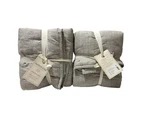 New Southern Living Heirloom Quilted Euro Shams Gray 100% Linen 26X26. Fixed Price $29.95.