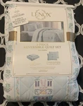 Lenox Spice Village 3-PIECE Full/queen Reversible Quilt Shams Set New. Fixed Price $119.99.