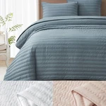 Chezmoi Collection Valkyrie Washed Microfiber Cross Stitch Quilt Bedspread Set. Fixed Price $49.99.
