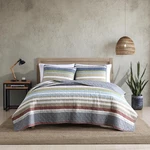 Eddie Bauer - Quilt Set, Cotton Full/queen, Salmon Ladder Multi. Fixed Price $109.61.