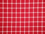 Providence Red White Windowpane Plaid Homespun Fabric Quilt Apparel Decor. Fixed Price $10.75.