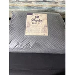 Brielle Home Hayden Quilt Set King Charcoal Grey New Velvet 3PC Geometric Ogee. Fixed Price $25.00.