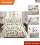 Quilt Set Queen Size Beach Bedding Bedspread Coverlet Coastal Ocean Bed.... Fixed Price $56.02.