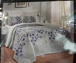 3-PIECE Grand Linen Oversize (100X95") Queen Floral Quilt Set Bedspread. Fixed Price $39.95.