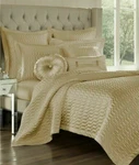 J Full/queen Satinque Coverlet Color Gold New Package. Fixed Price $87.50.