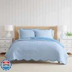 Martha Stewart - Twin Quilt Set 100 Soft Breathable Bedding Lightweight Feel. Fixed Price $144.38.