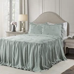 Lush Decor Ravello Pintuck Skirt Bedspread Set - Luxe 3 Piece Ruffled. Fixed Price $170.65.