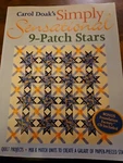 Carol Doak's Quilt Pattern Simply Srensational 9 Patch Stars. Fixed Price $15.00.