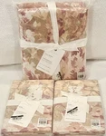 New Pottery Barn Greenwood Percale Full/queen Duvet Cover & Euro Shams, Rosewood. Fixed Price $269.95.